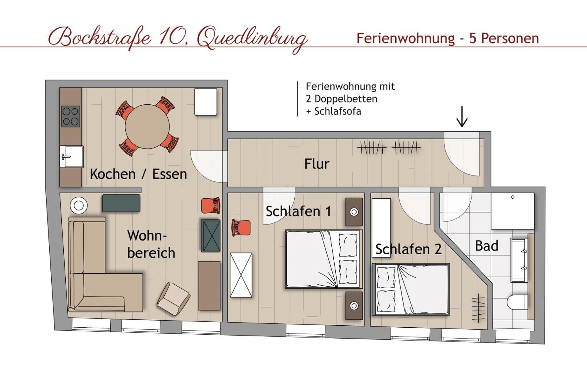 Ferienwohnungen Bockstrasse Quedlinburg Exterior foto